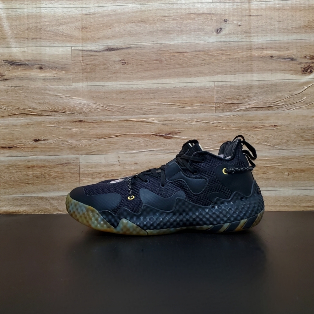 Adidas Harden Vol 6 Black Marbled Shoes Men's Size 7 - Picture 2 of 11